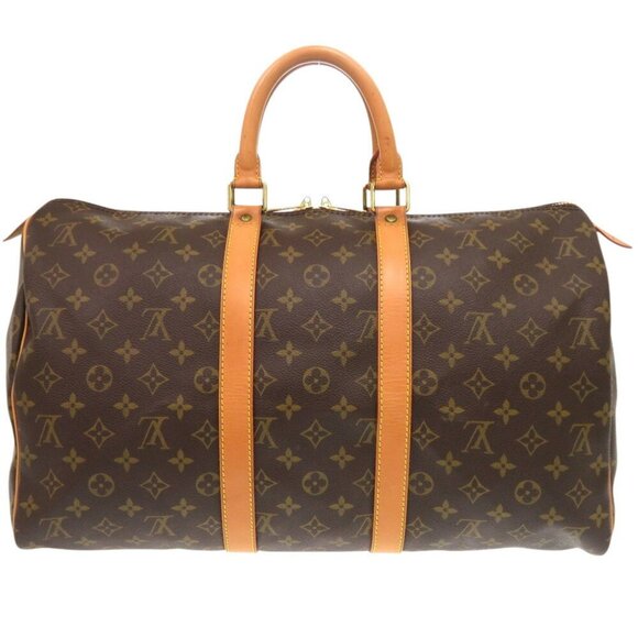 LOUIS VUITTON Brown Monogram Keepall 45 Boston Bag - Picture 3 of 11